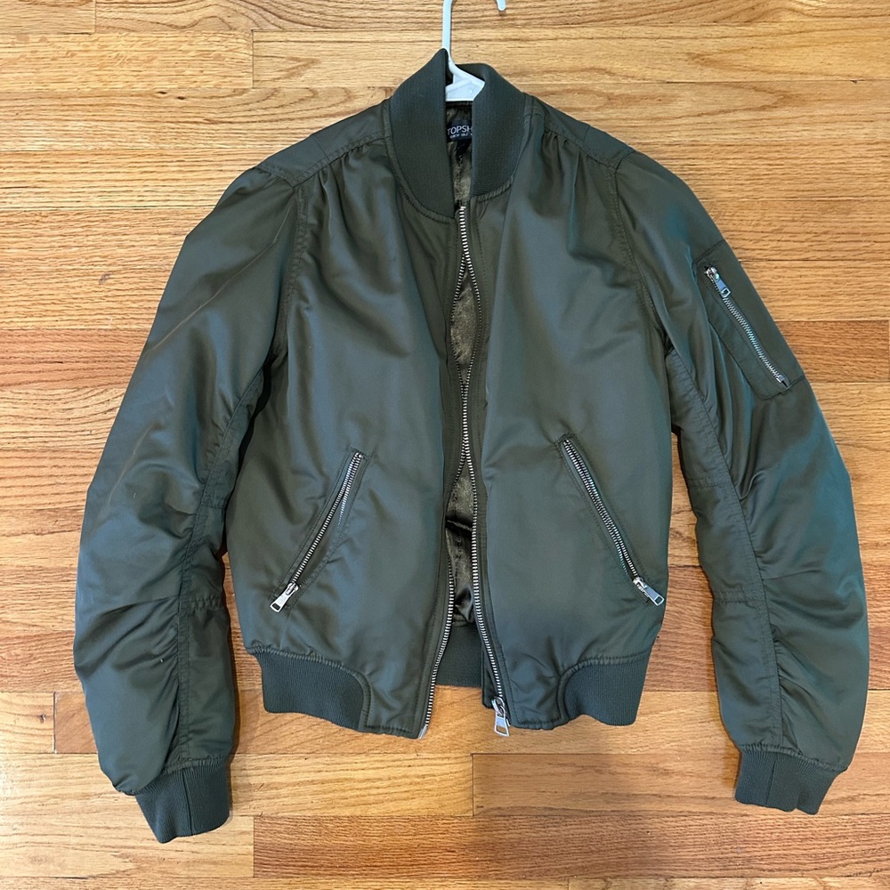 Olive Bomber Jacket